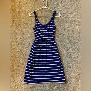 Old Navy blue and white stripe dress